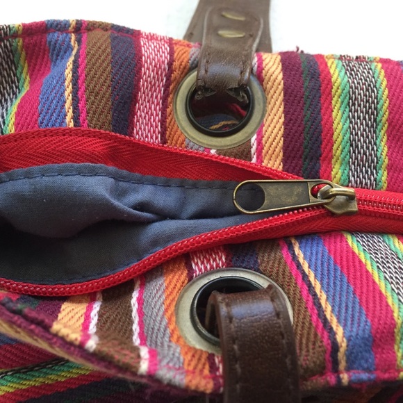 ❌SOLD Old Navy boho multicolor cotton shoulder bag - Picture 7 of 8